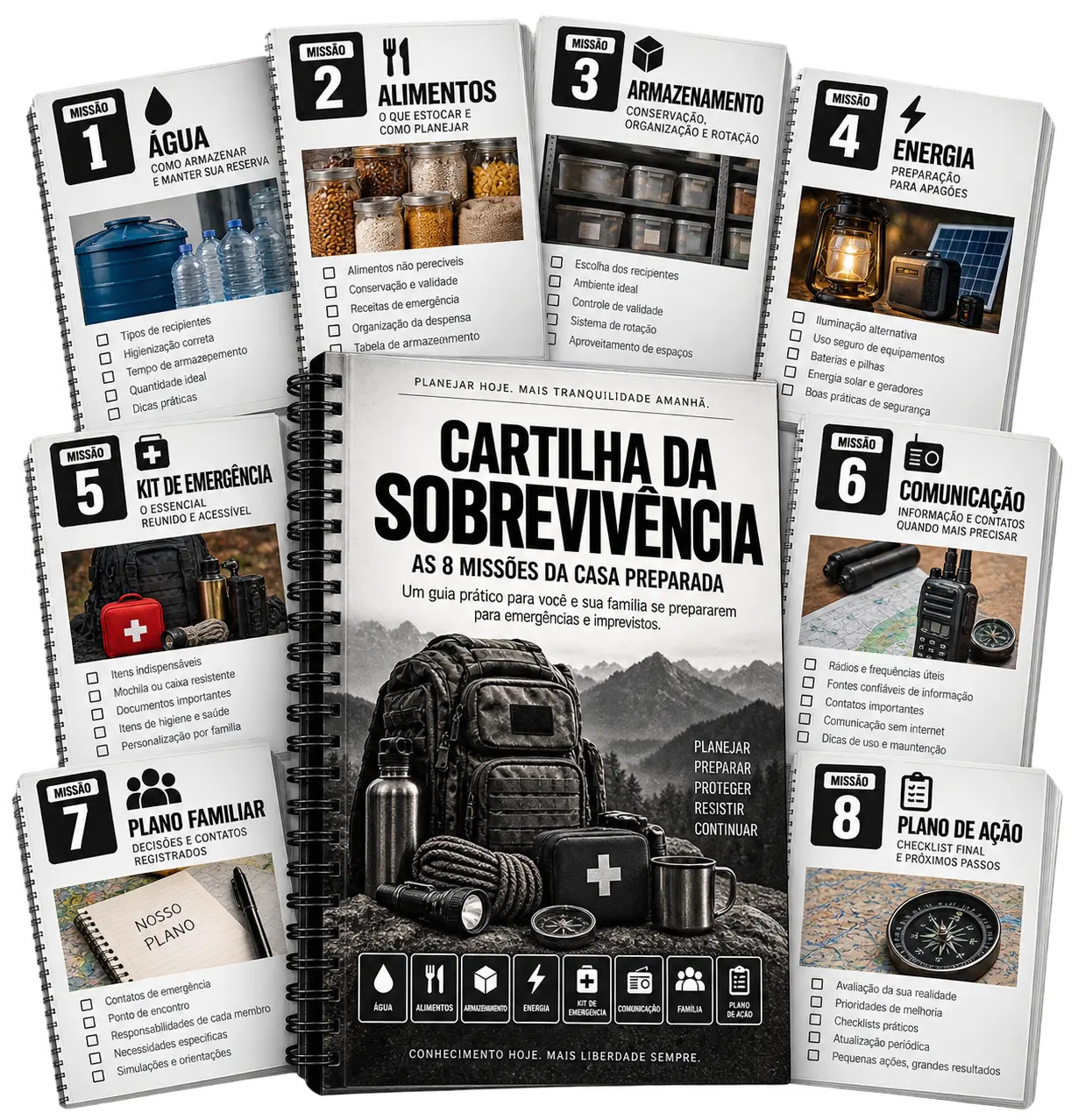 Cartilha da Sobrevivência e as 8 missões da casa preparada