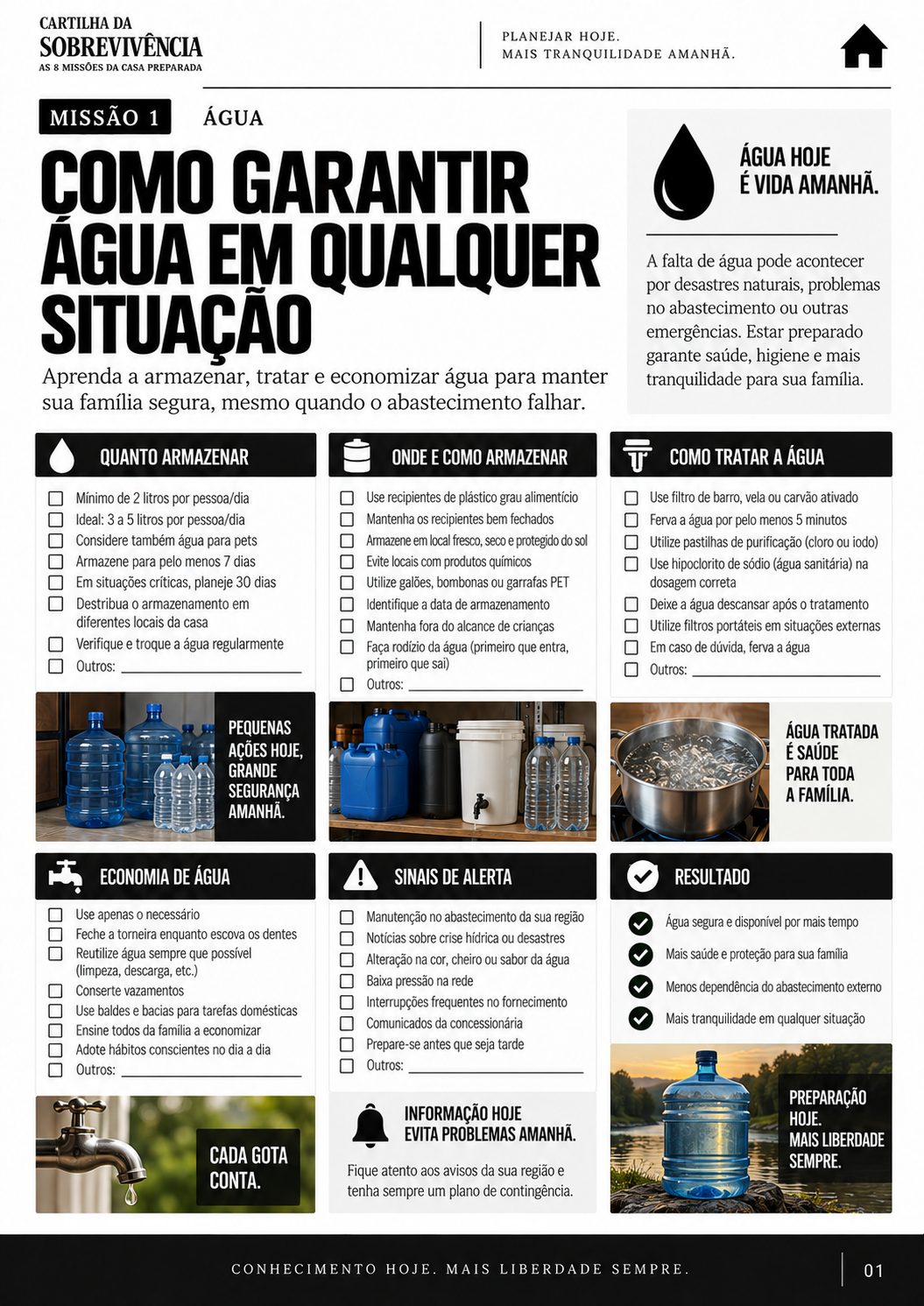 Missão 1 — Água