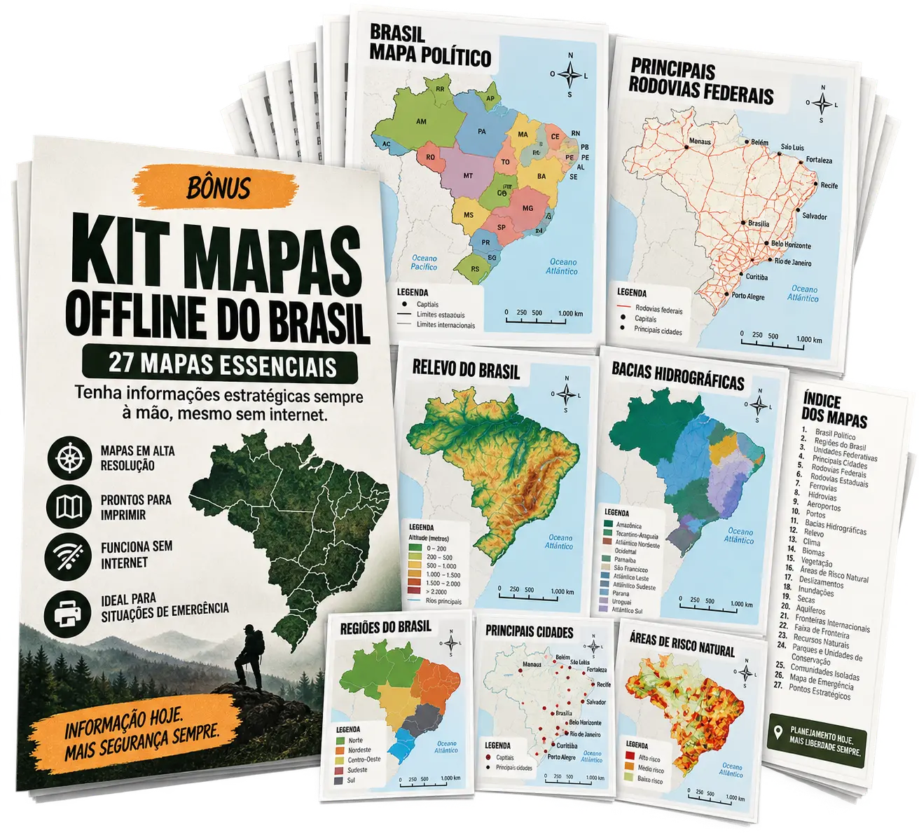 Kit Mapas Offline do Brasil